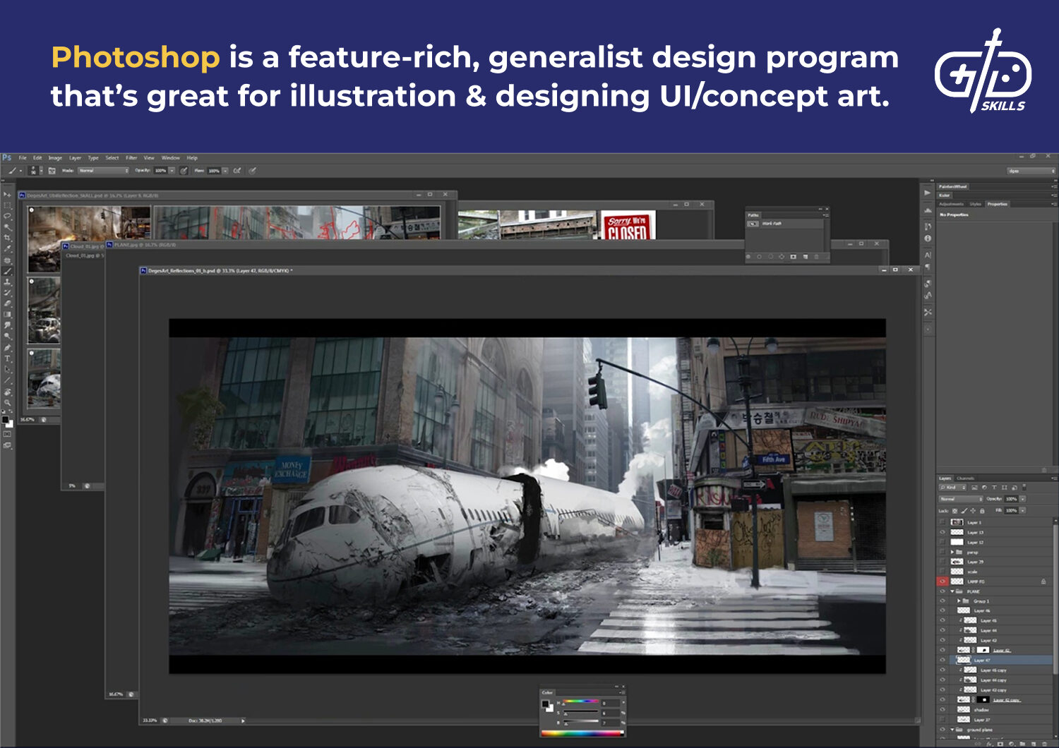 Photoshop is a powerful generalist program that's great for making all kinds of game art
