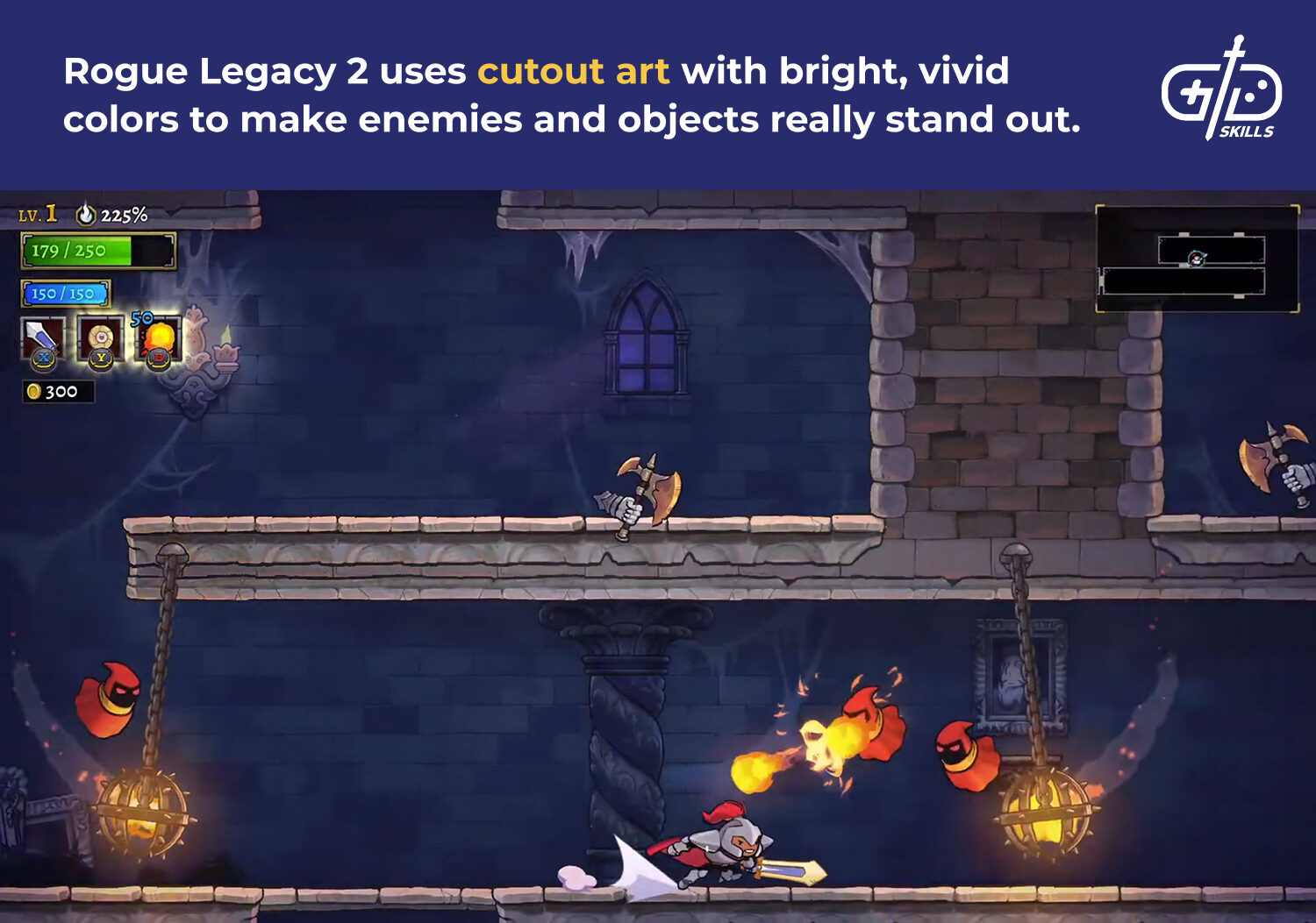 Rogue Legacy 2's cutout art