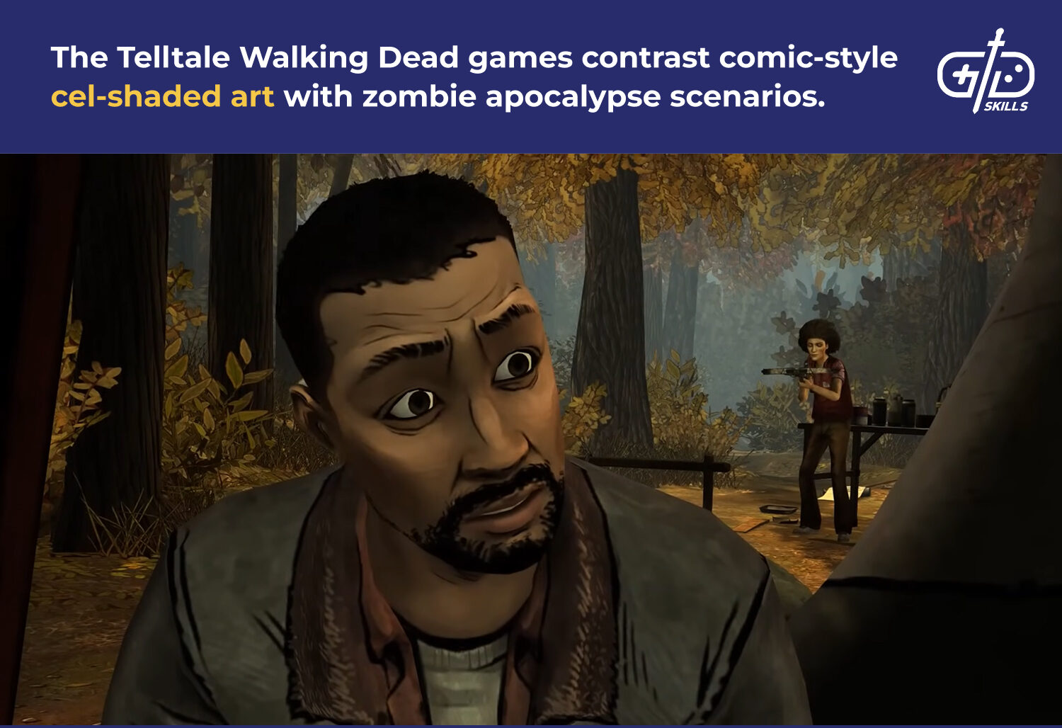 Cel-shaded art in the Telltale Walking Dead games