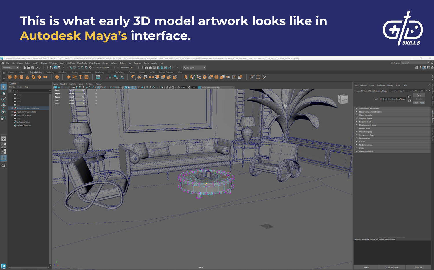 3D modeling in Autodesk Maya