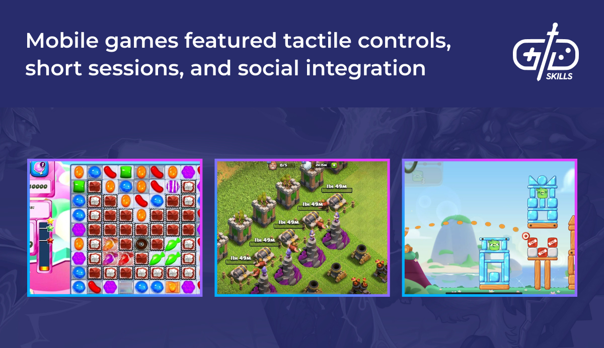 Mobile games - tactile, short, and socially integrated