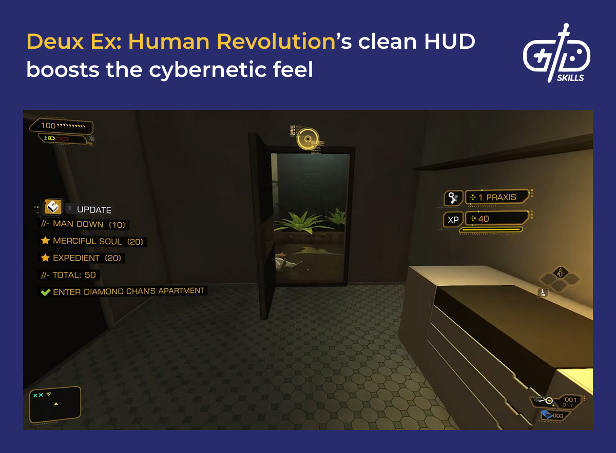 Deus Ex: Human Revolution's cybernetic HUD