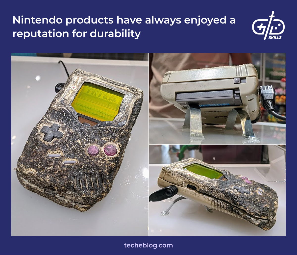 This GameBoy survived the Gulf War!