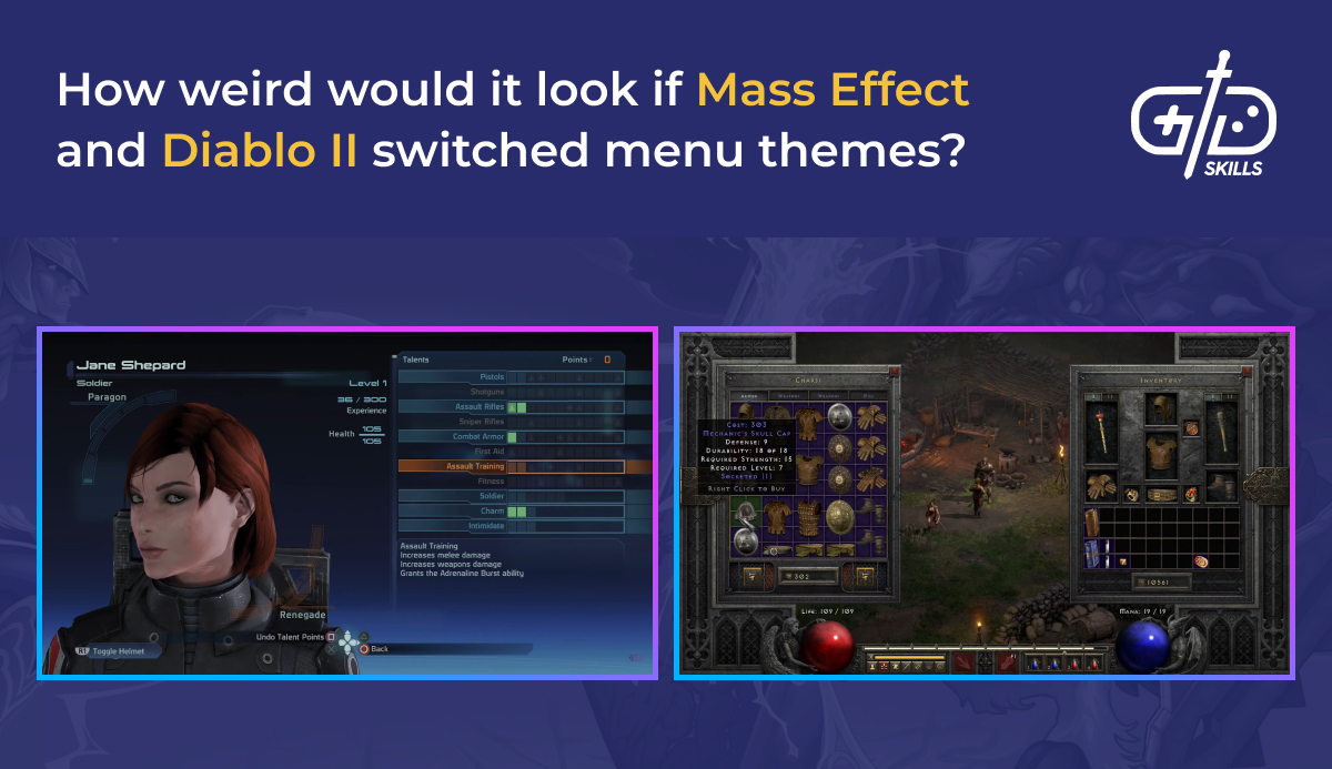 Mass Effect and Diablo II probably wouldn't get along at a party