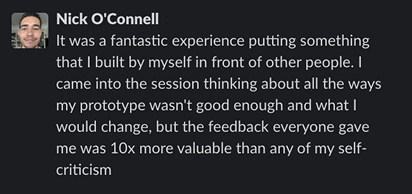GDS playtest challenge testimonial nick oconnell 2