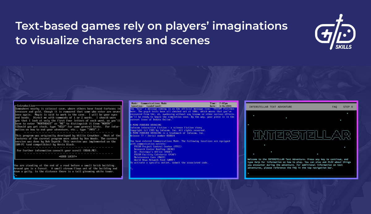 Text-based games require a healthy imagination