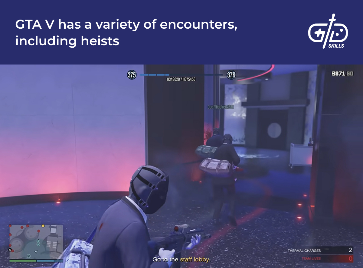 Heists and other encounters in GTA V