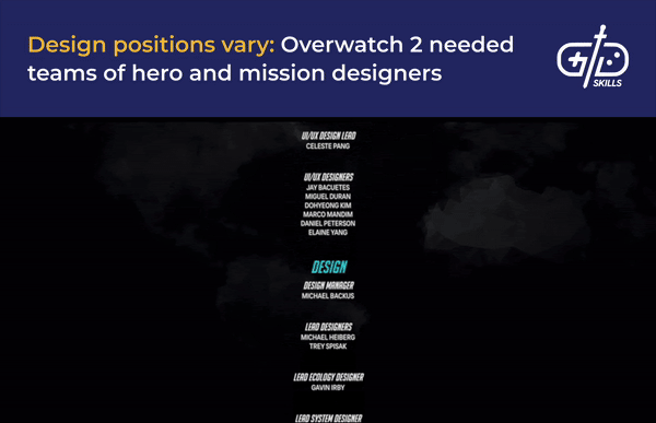 Overwatch 2's many game designers