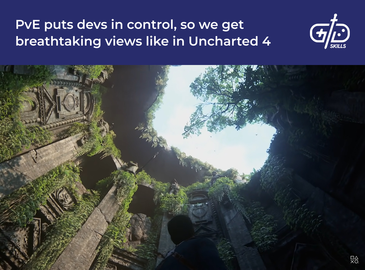 Taking in the scenery in Uncharted 4