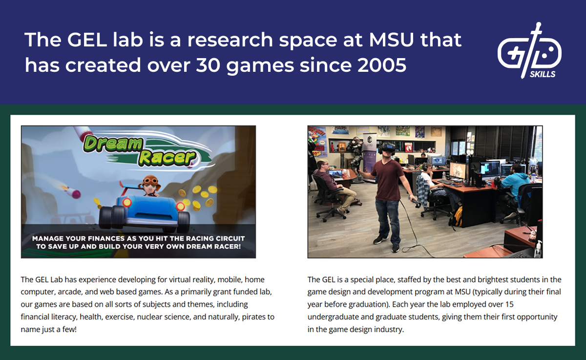 MSU GEL lab has created 30+ games