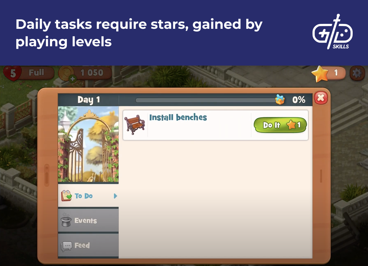 Spend stars on daily tasks