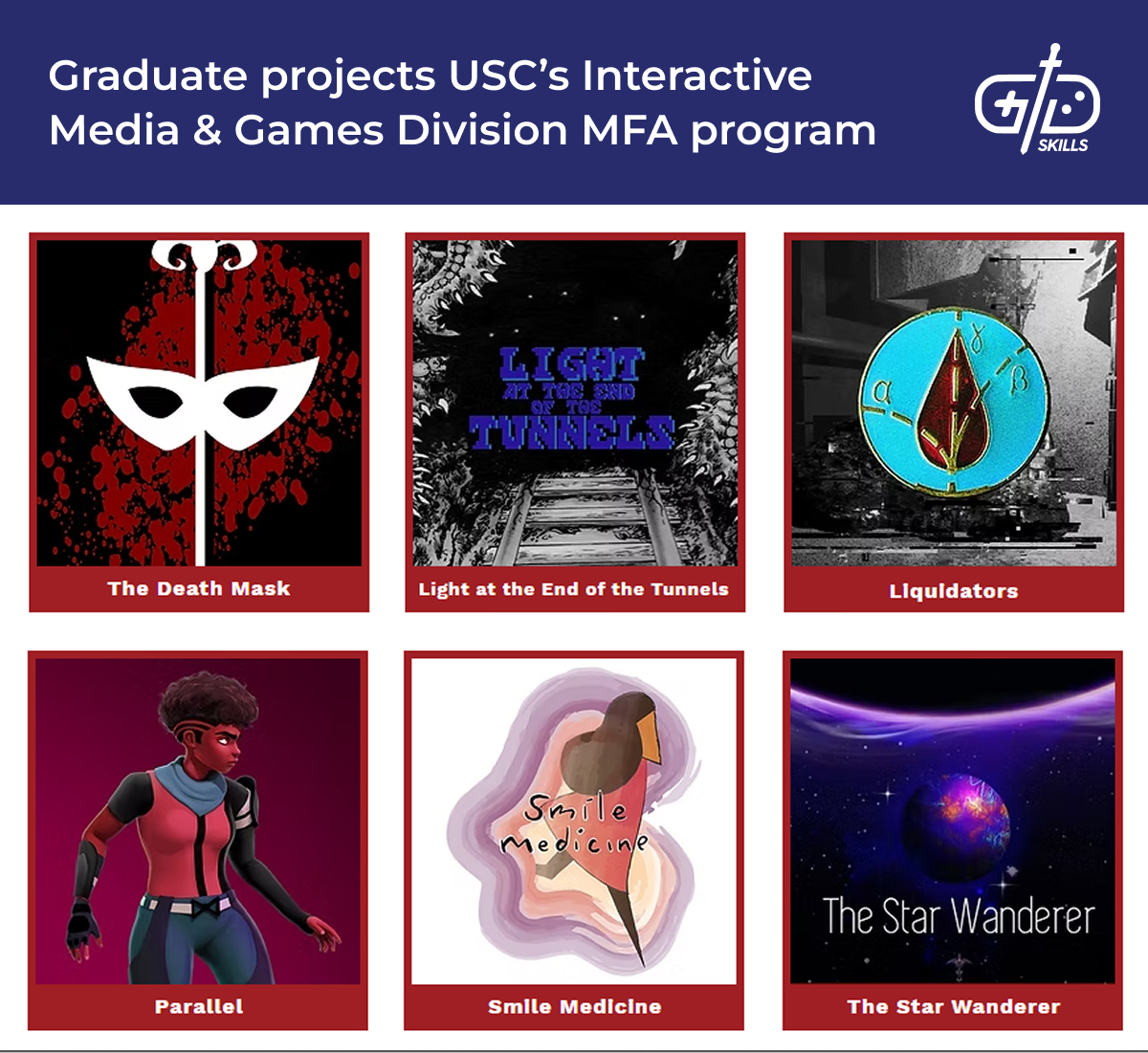 Graduate projects from USC's interactive Media and Games Division MFA program