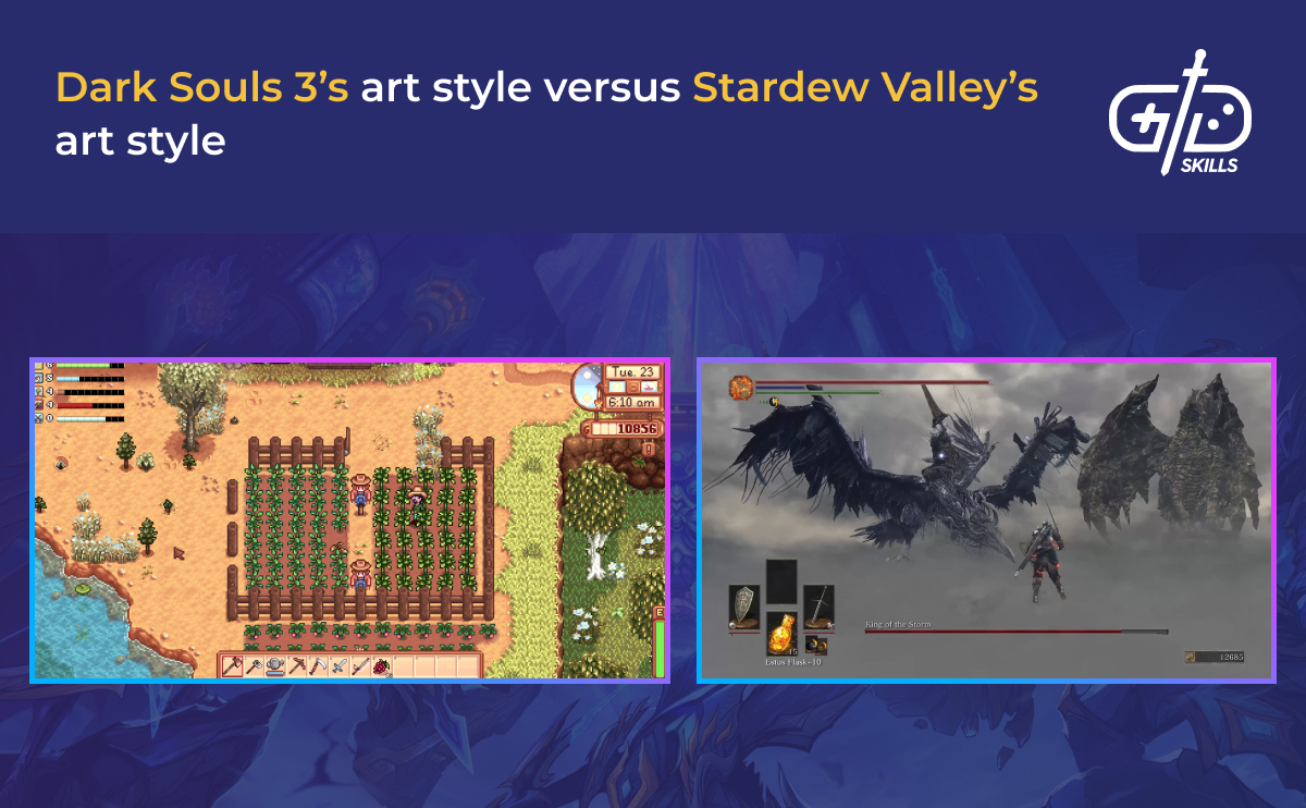 Dark Souls 3 vs. Stardew Valley