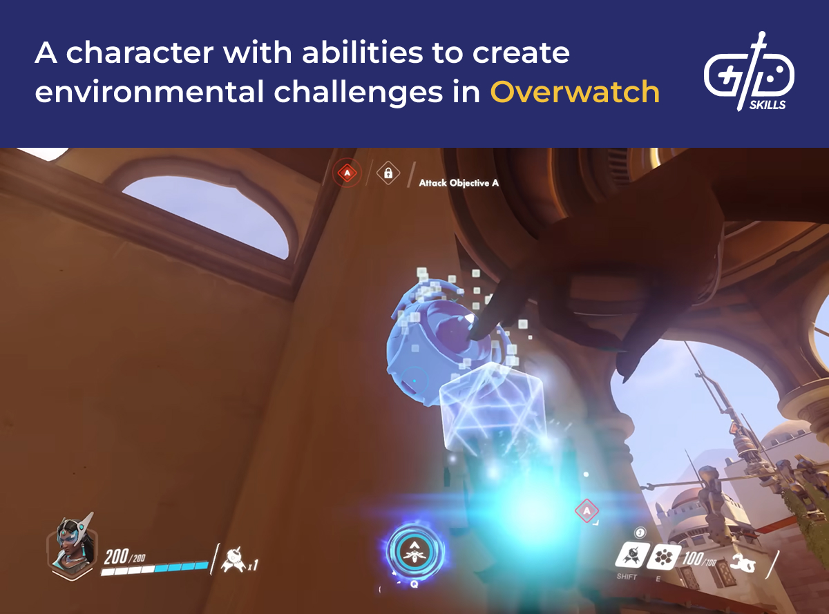 Creating environmental challenges in Overwatch