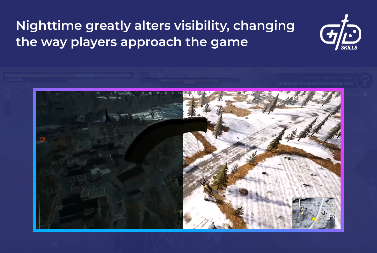 Low-visibility nighttime conditions alter the game