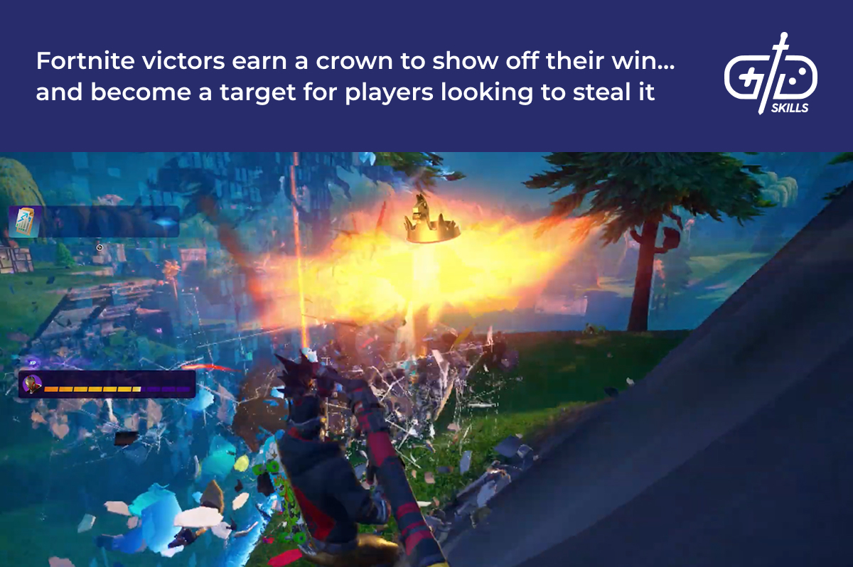 Fortnite winners earn a crown, but become a target
