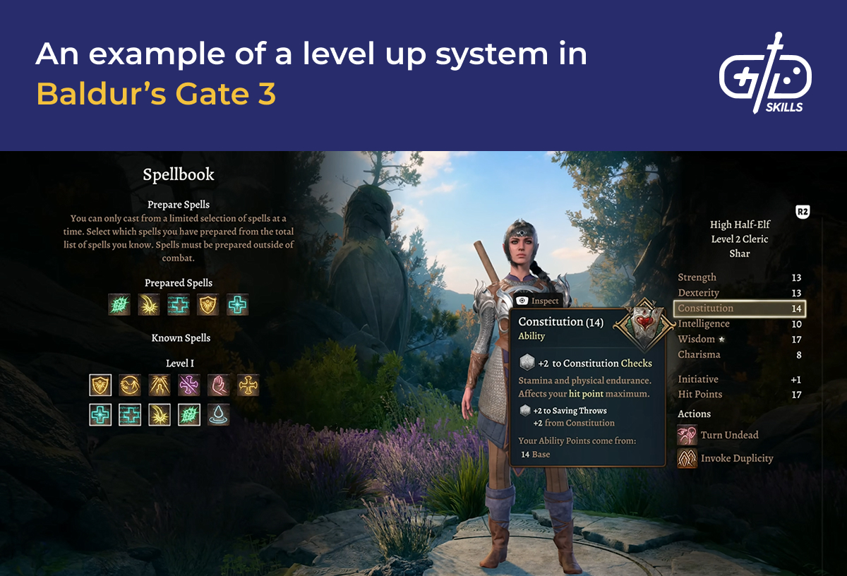 Baldur's Gate 3's level up system