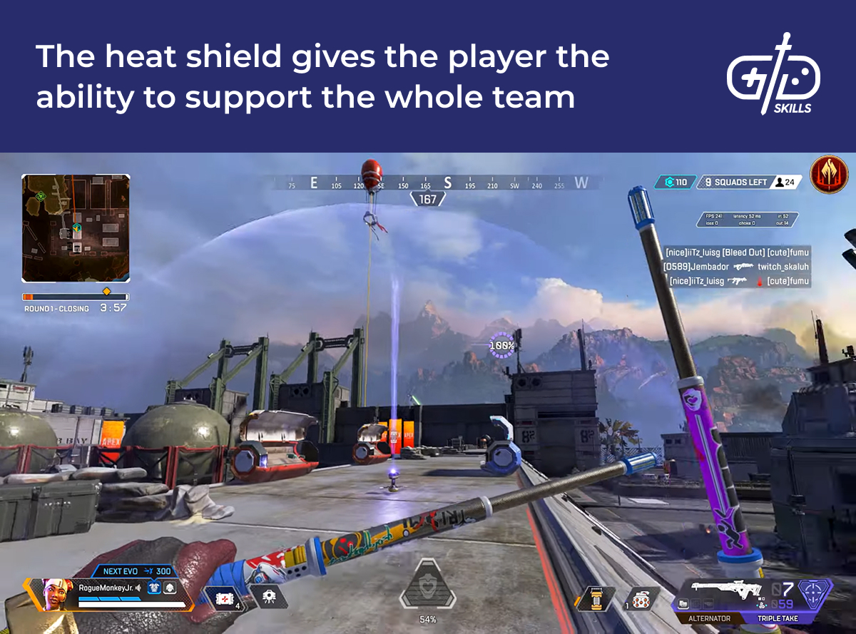Heat shields in Apex Legends support the whole team