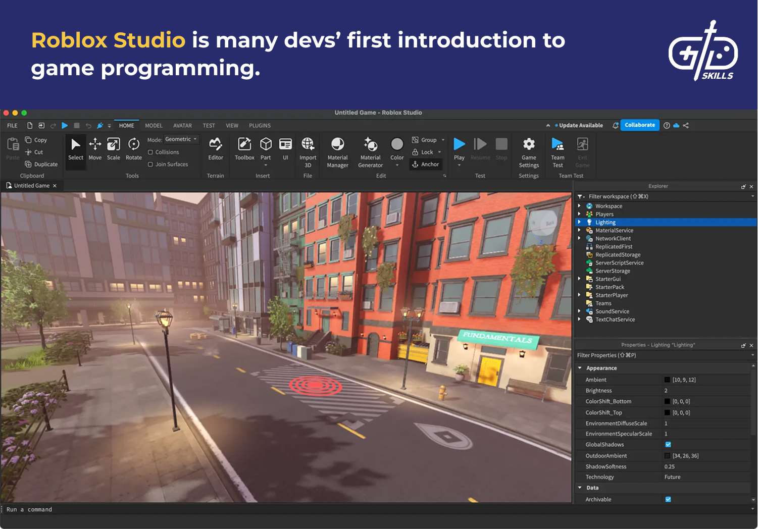Roblox Studio intro to game programming