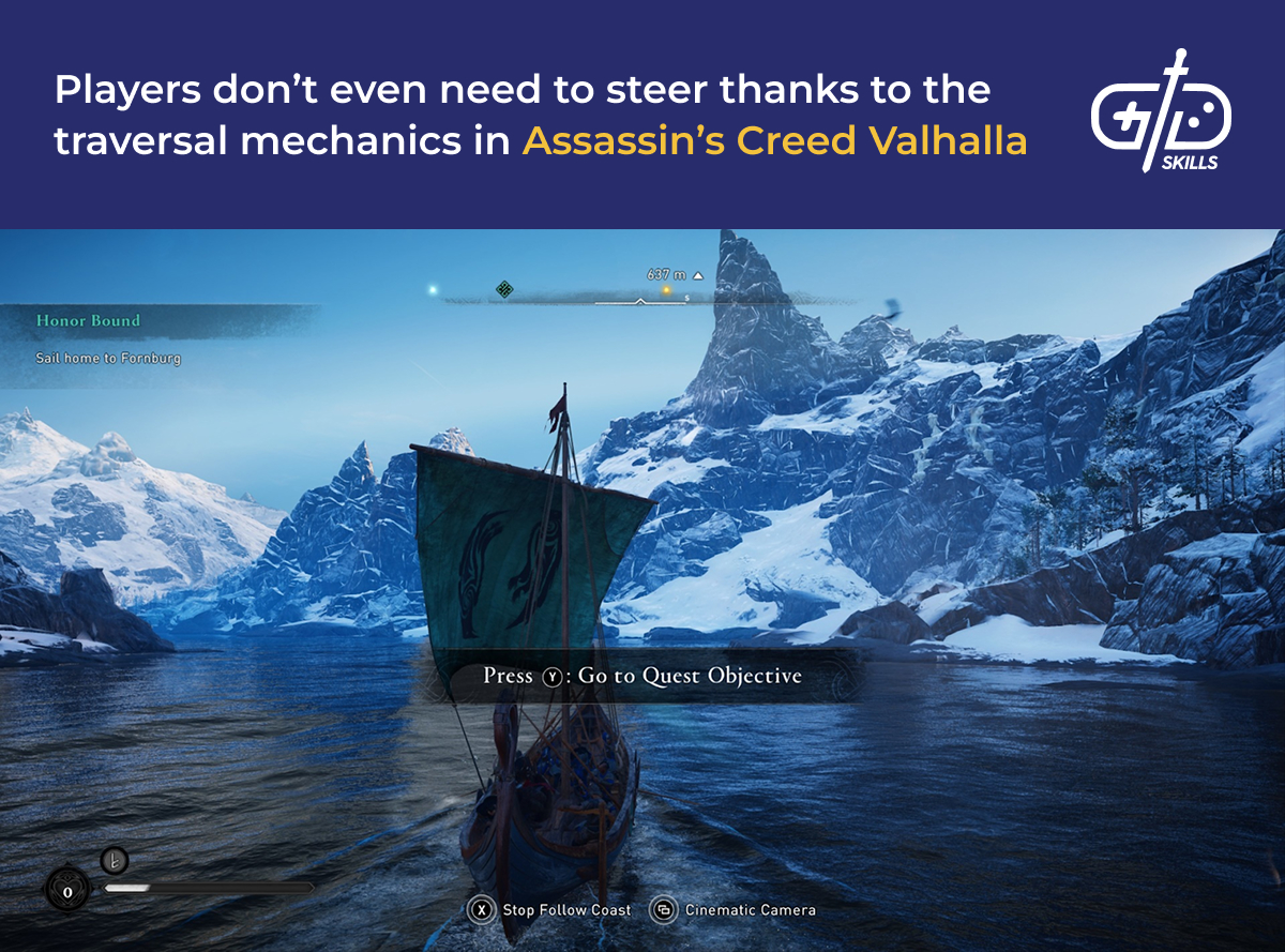 Autopilot traversal in Assassin's Creed Valhalla