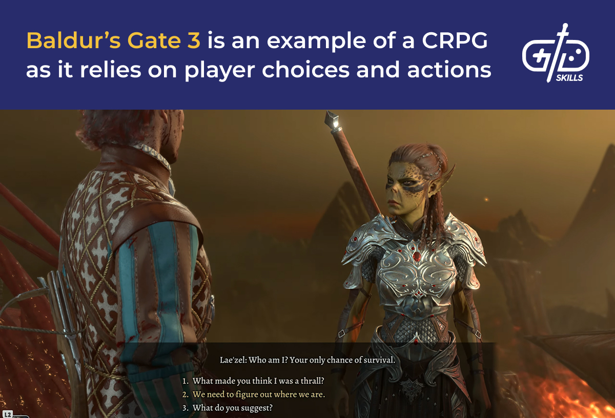 Baldur's Gate 3 is a CRPG that gives player choices significant weight