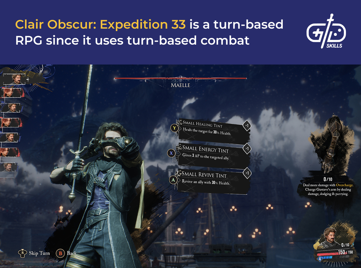 Clair Obscur: Expedition 33 has a turn-based RPG combat system