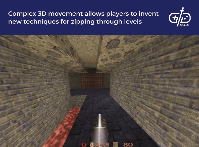 Complex 3D movement lets players invent creative traversal methods