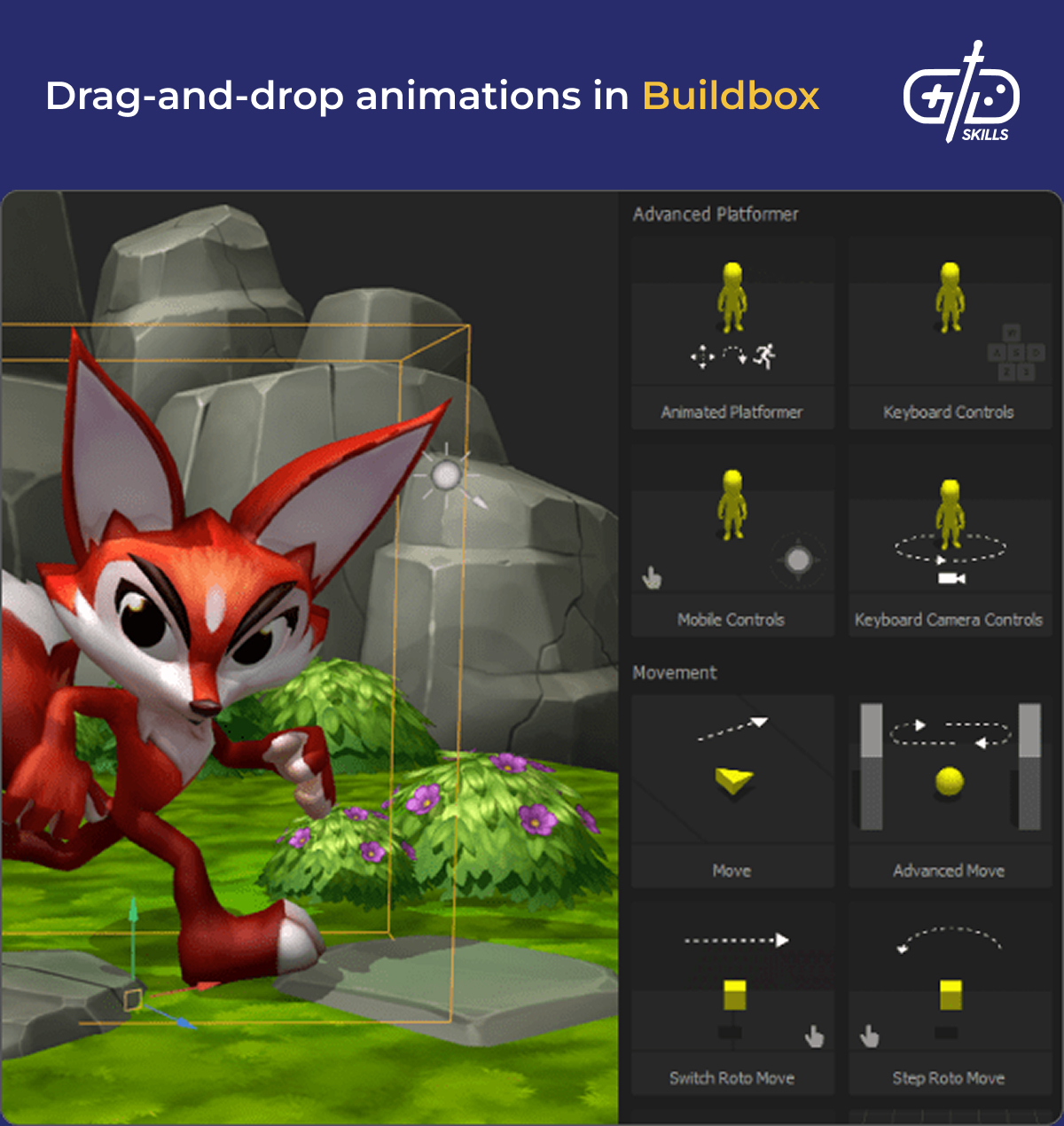 Drag-and-drop animations in Buildbox