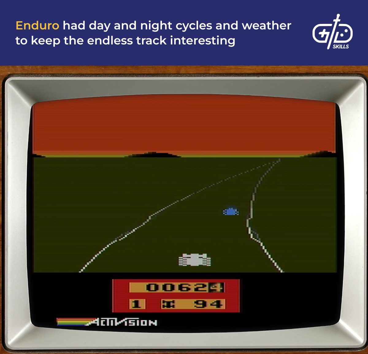 Enduro's changing weather and day and night cycles