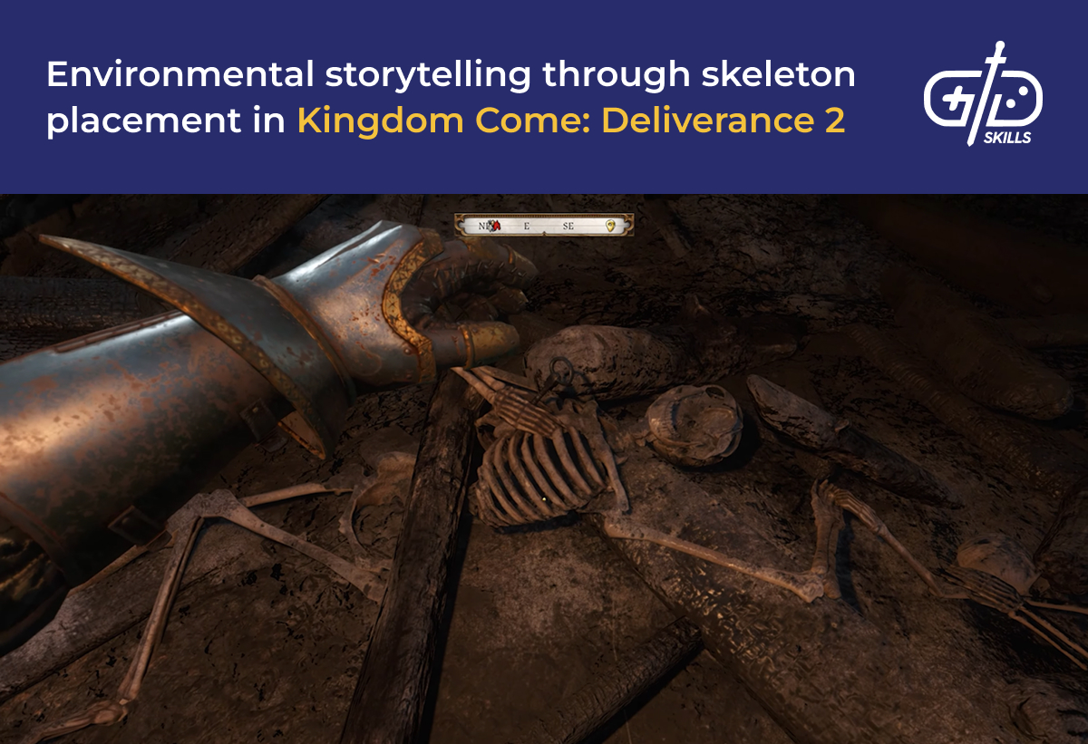 Environmental storytelling through skeleton placement in Kingdom Come Deliverance 2 1