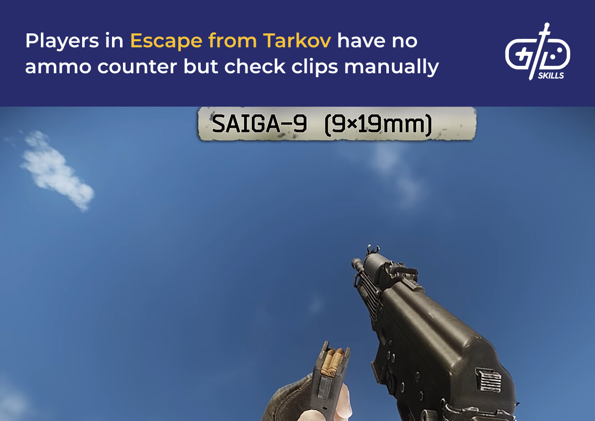 Escape from Tarkov has no ammo counter
