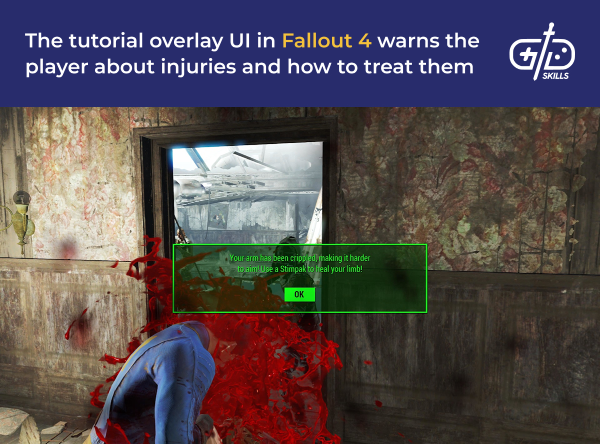 Fallout 4 tutorial overlay UI
