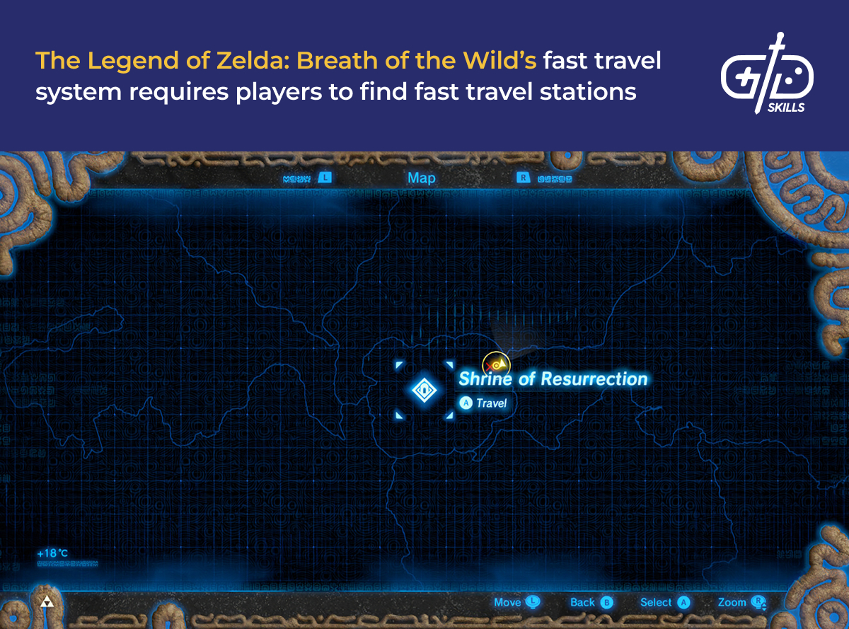 Fast travel in Zelda Breath of the Wild