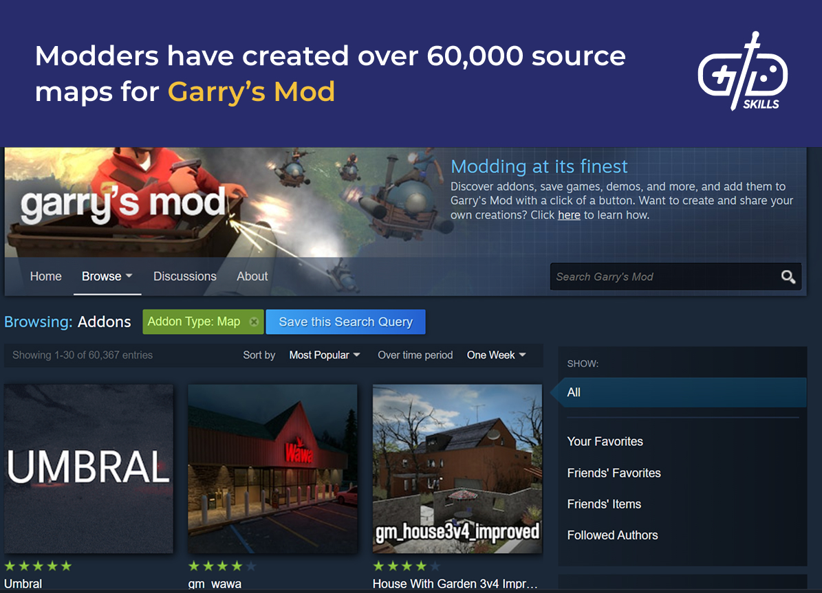 Garry's Mod has 60,000+ source maps