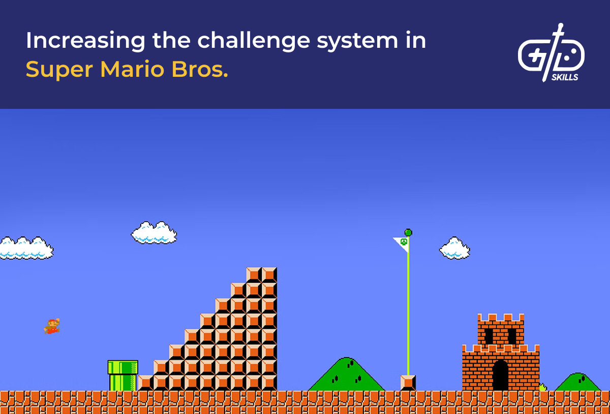 Increasing the challenge system in Super Mario Bros.