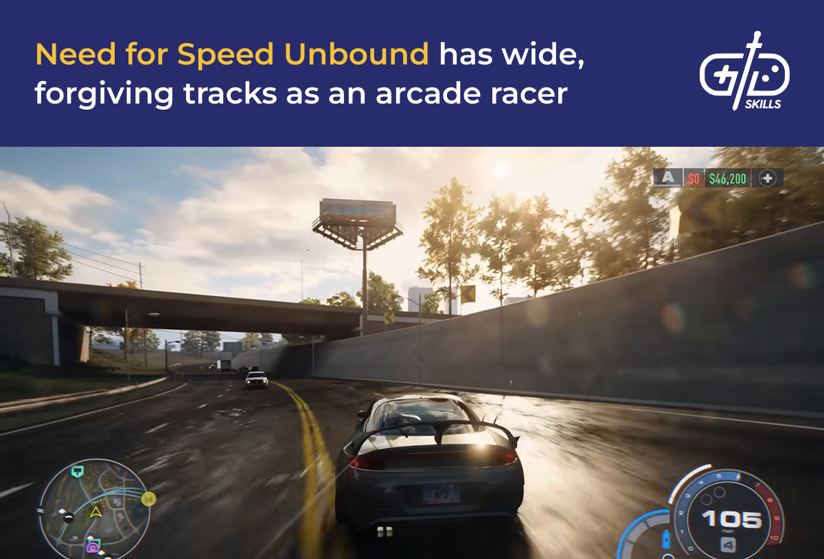 Need for Speed Unbound has wide, forgiving tracks