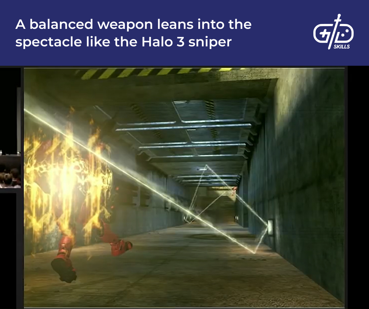 The Halo 3 sniper rifle leans into the spectacle