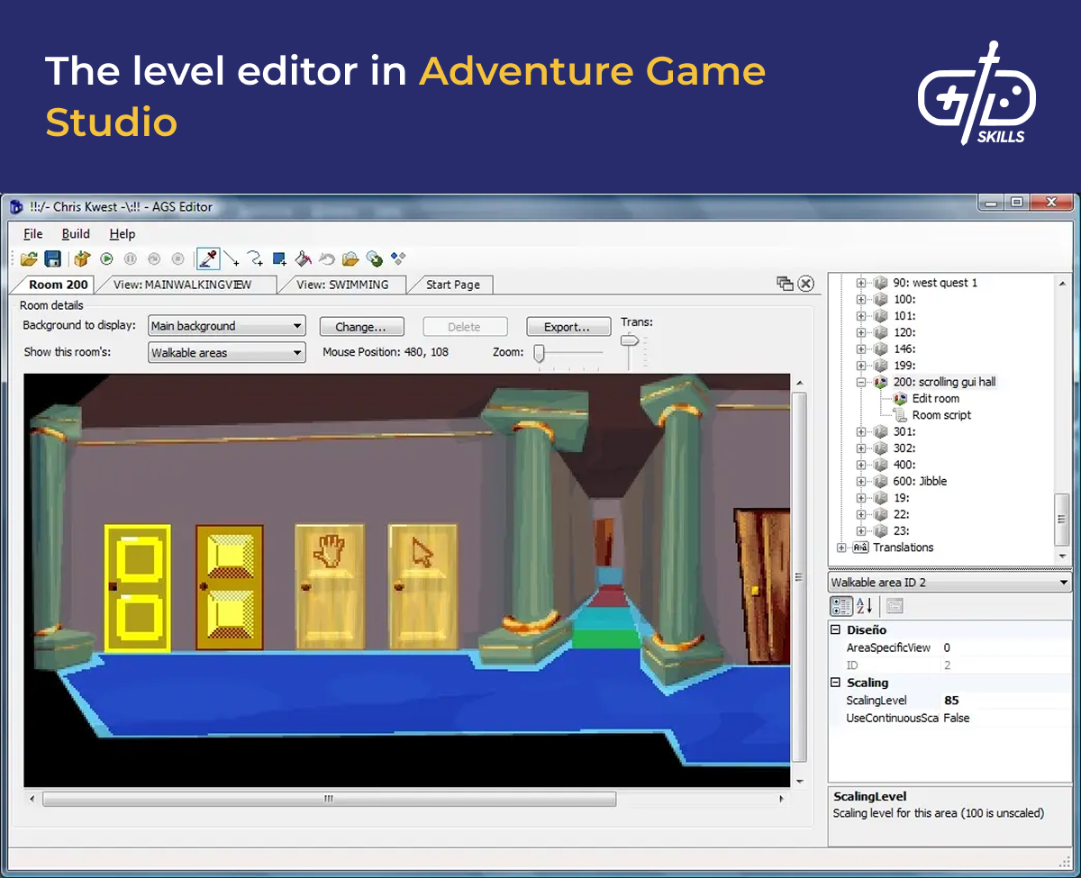 FlowLab's node-based visual scripting editor