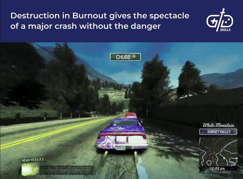 The spectacle of destruction in Burnout