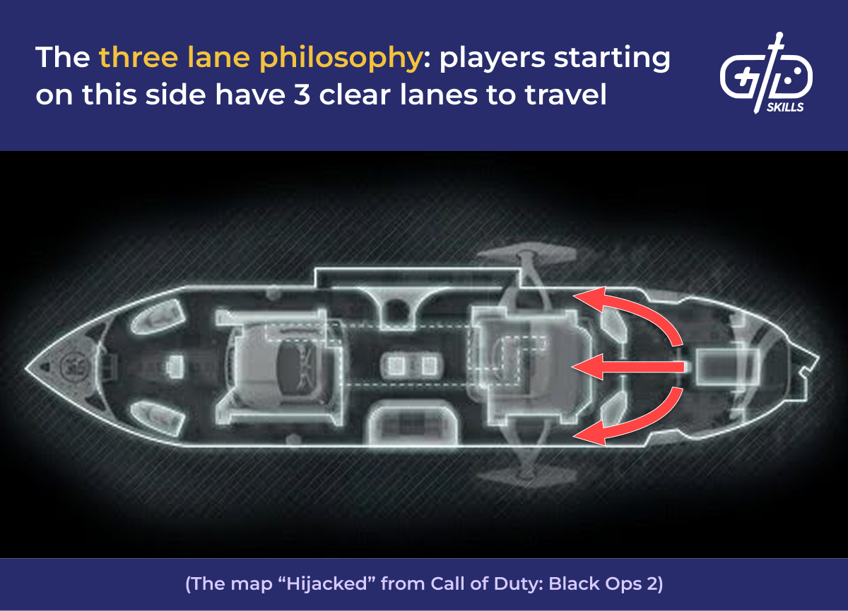 Three-lane philosophy in map design