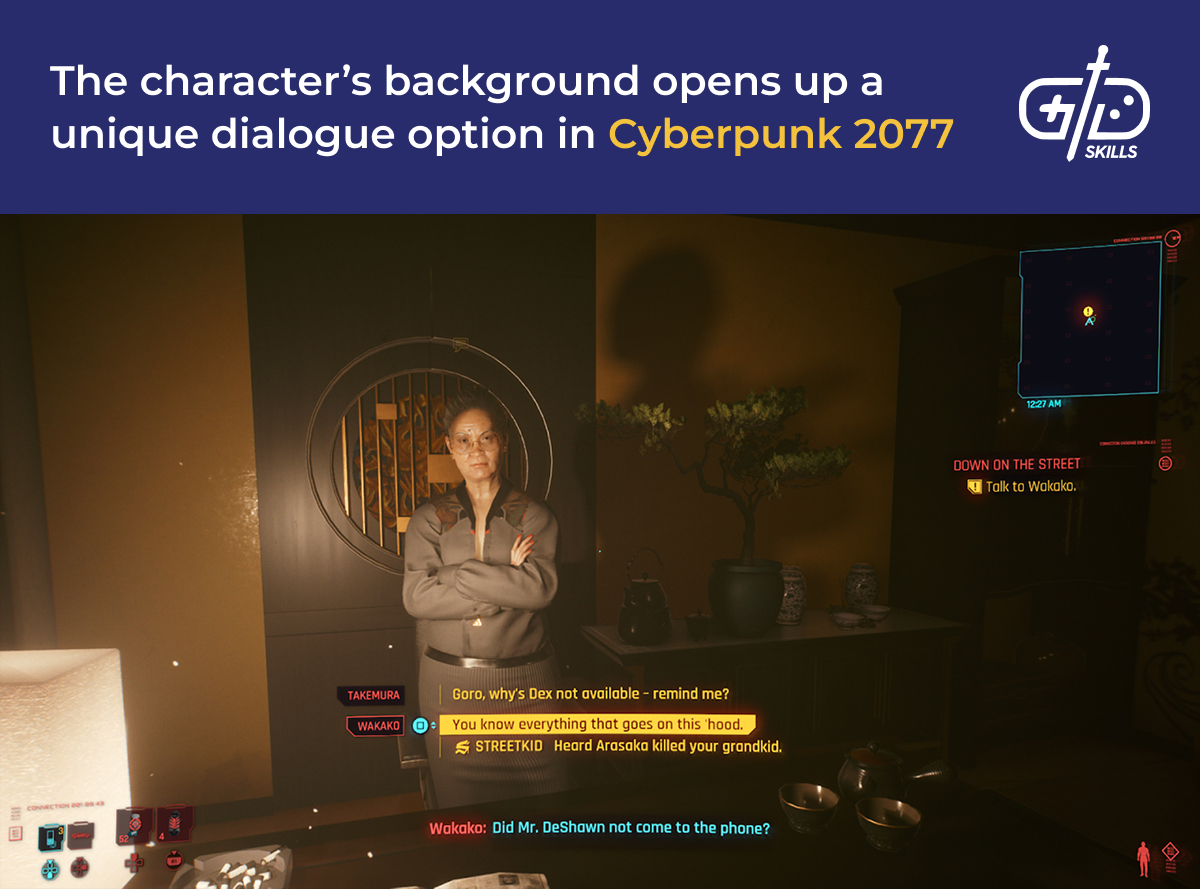 Unique dialogue options in Cyberpunk 2077