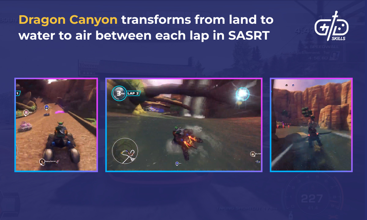 Dragon Canyon land/water/air laps in SASRT