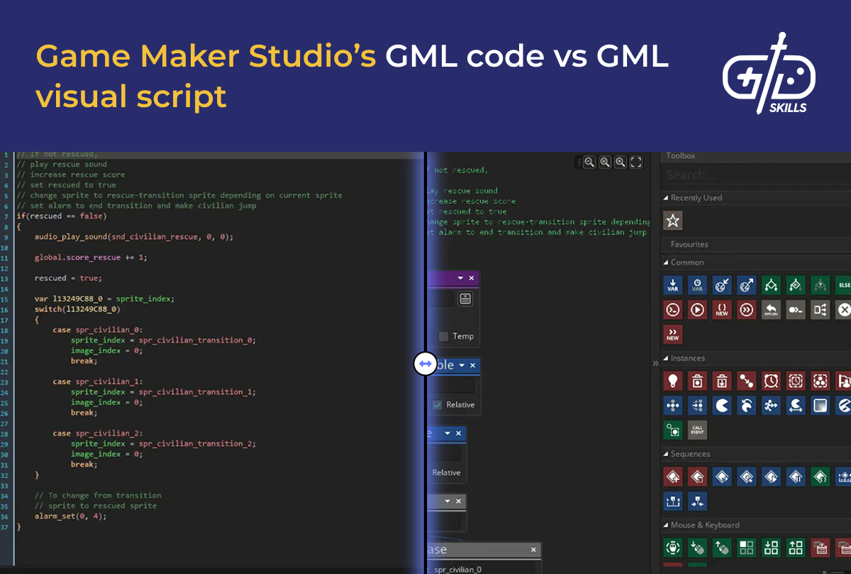Game Maker Studio's GML code vs GML script
