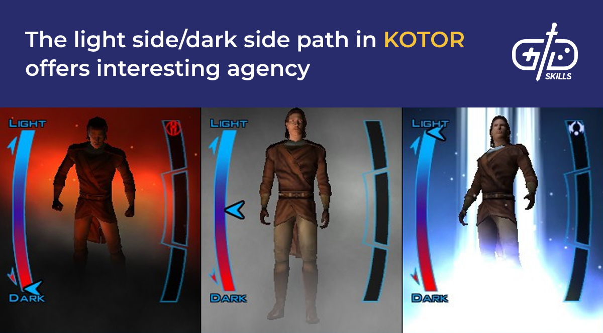 KOTOR's light side vs. dark side paths