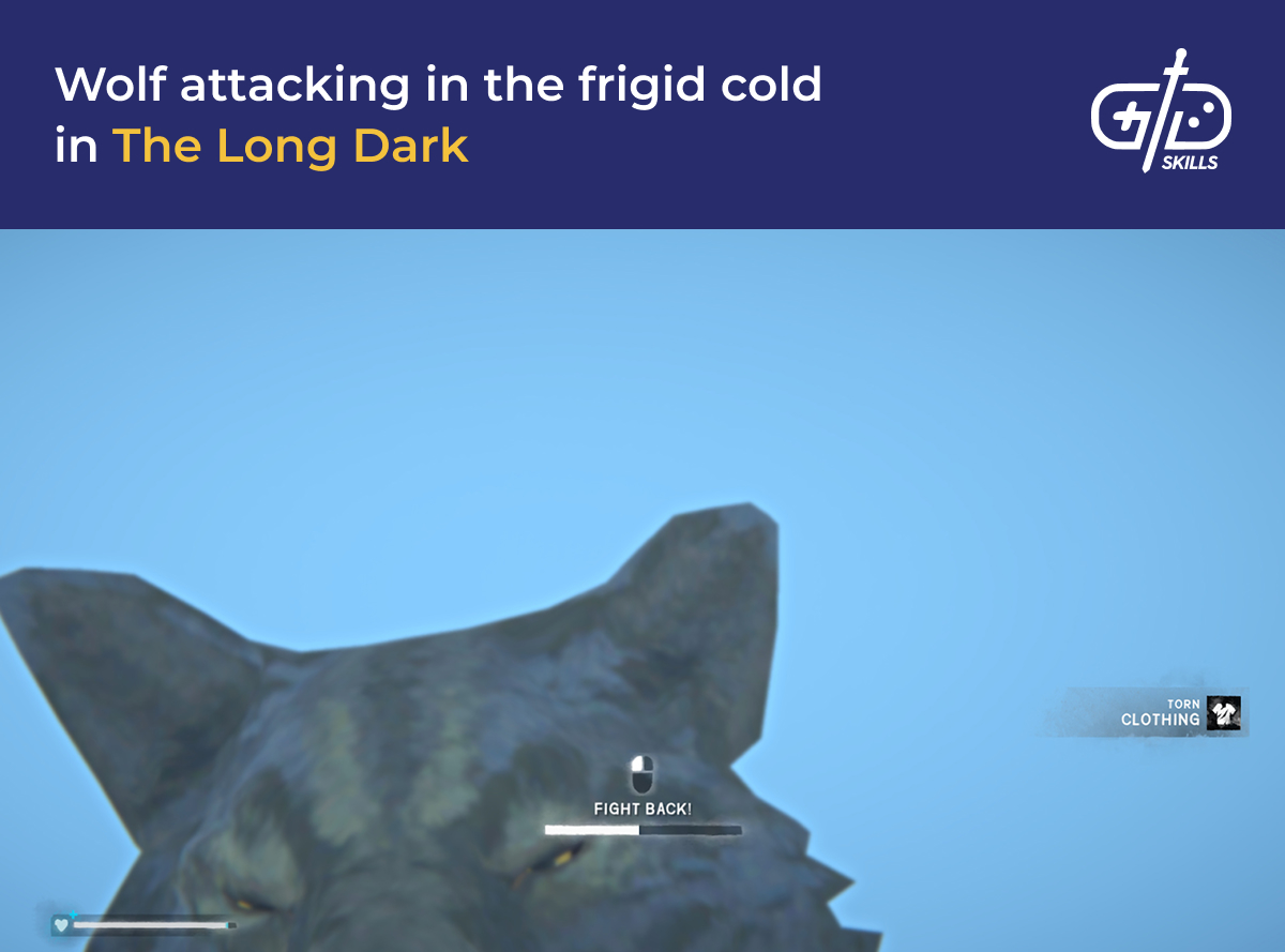 Wolf attack in The Long Dark