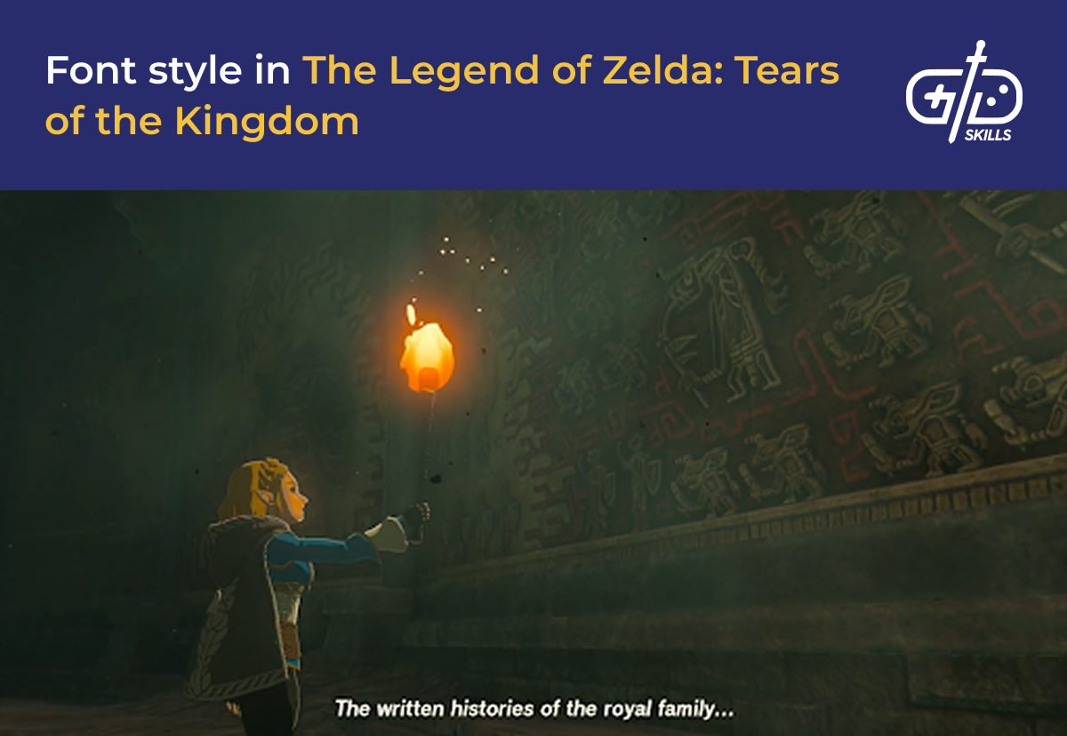 Zelda: Tears of the Kingdom font style