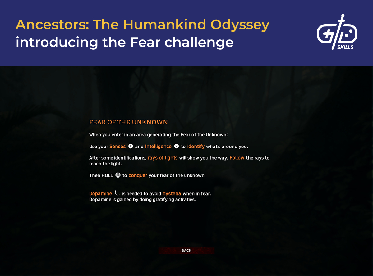 The Fear challenge in Ancestors: The Humankind Odyssey