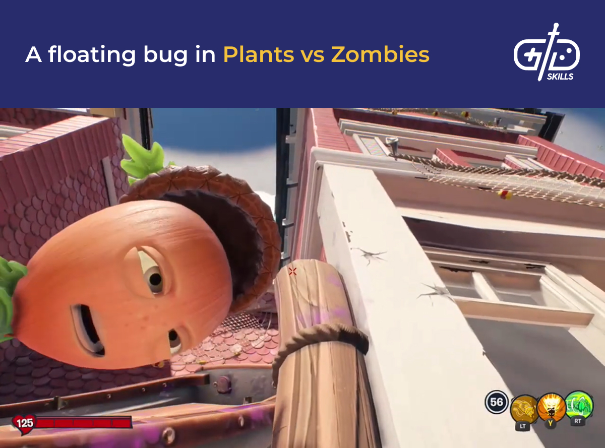 Floating bug in Plants vs Zombies