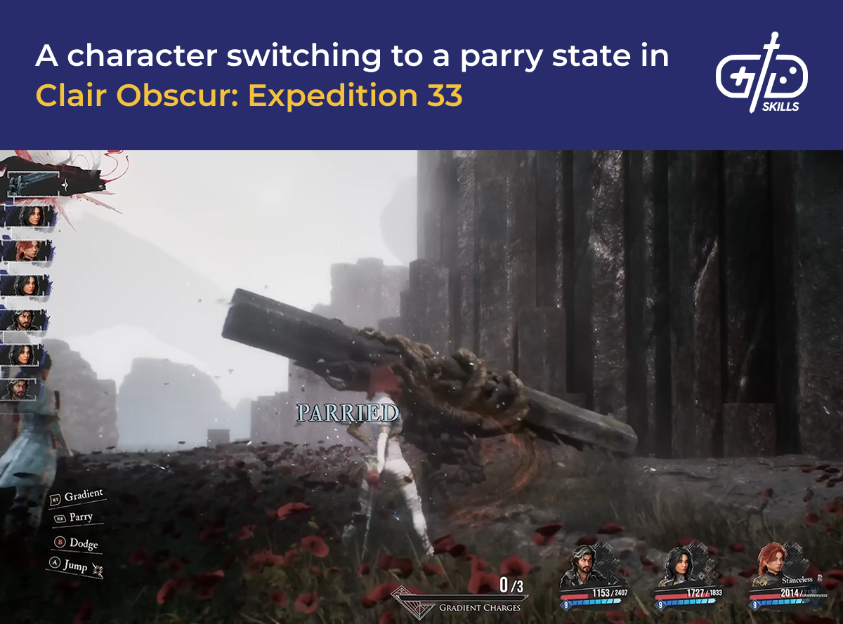 Character switching to parry state in Clair Obscur: Expedition 33