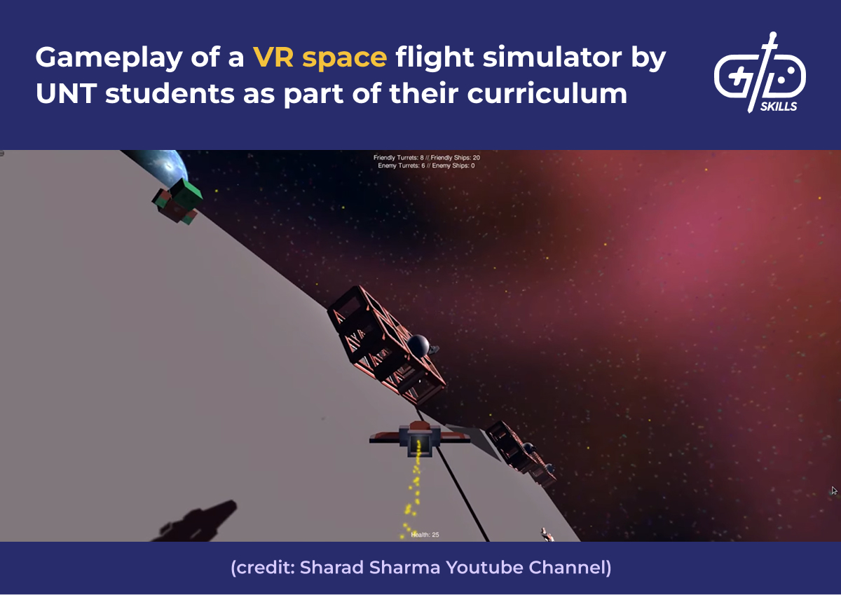 VR space flight simulator by UNT students